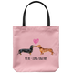 Dachshund  We Be-Long Together Tote Bag