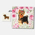 Custom Pet Portrait Canvas - Roses Garden Style