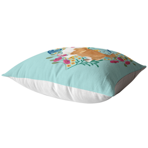 Corgi - Heart Shape Flower Pillow