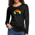 Schnauzer-Silhouette Sunset Vintage Design Women's Premium Long Sleeve T-Shirt