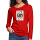 Schnauzer Queen of Hearts Women's Premium Long Sleeve T-Shirt - red