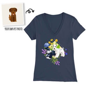 Custom Spring Flowers Design - Women T-Shirt