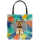 Yorkshire Terrier - Colourful Leaves - Tote Bag