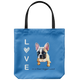 French Bulldog - Love is a four-legged word - Tote Bag