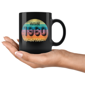 Vintage Mug Limited Edition Year 1960 1970 1980 1990 2000, Millennium Mug, Birthday Gift, Birthday Mug