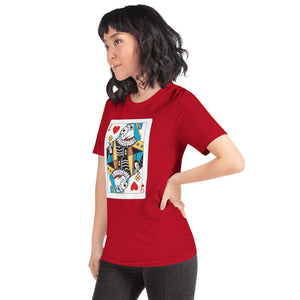 Schnauzer Queen of Hearts Short-Sleeve Unisex T-Shirt