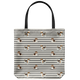Beagle Pattern Stripes Tote Bag