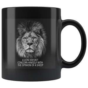 Lion Mug, Inspirational Mug, Believe, Inhale Courage, Find Your Purpose