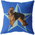 German Shephard Big Star Pillow